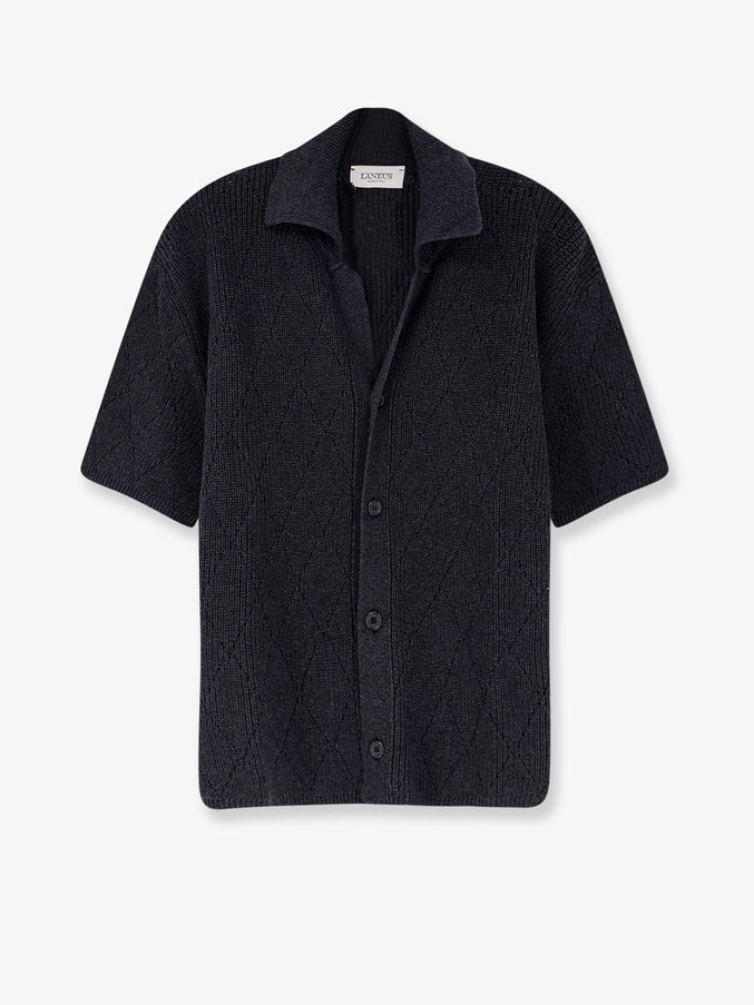 Laneus Cotton Shirt Nero