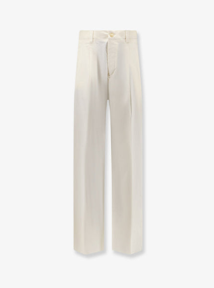 Laneus Stretch Cotton Trousers Panna