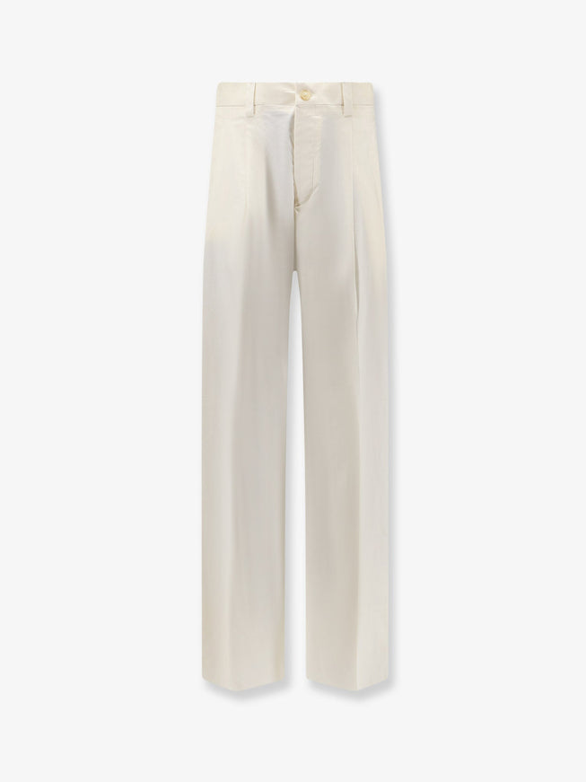 Laneus Stretch Cotton Trousers Panna
