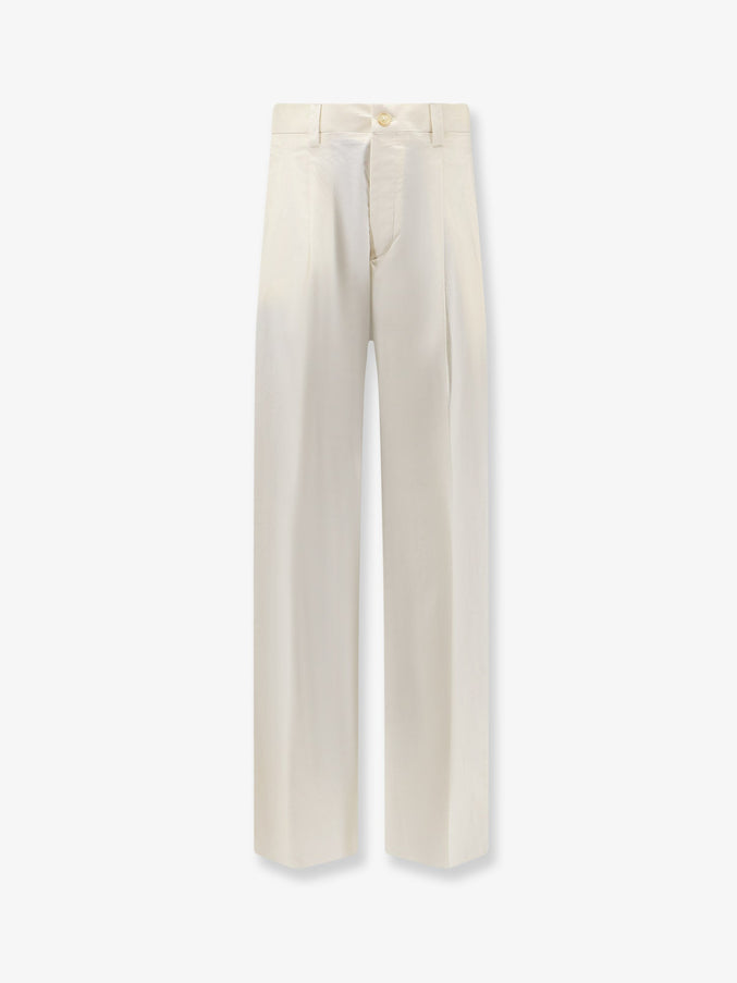 Laneus Stretch Cotton Trousers Panna