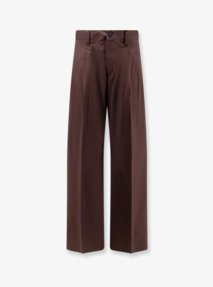 Laneus Stretch Cotton Trousers Cioccolato
