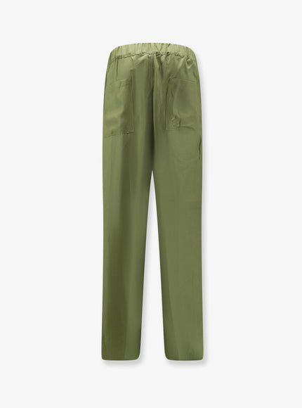 Laneus Viscose And Linen Trousers
