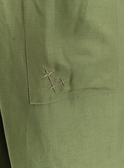 Laneus Viscose And Linen Trousers