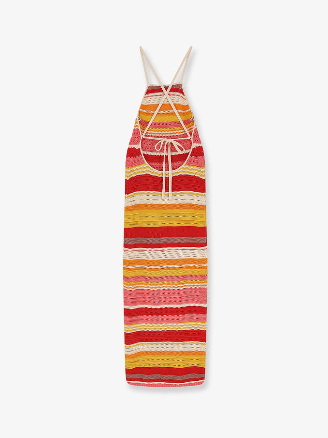 Laneus Multicolor Cotton Dress