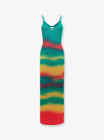Laneus Multicolor Cotton Dress Multicolor