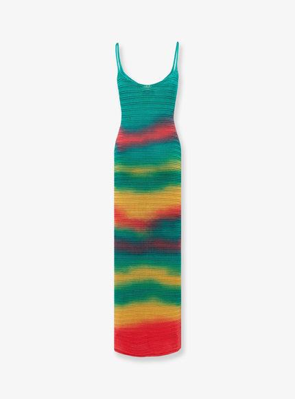 Laneus Multicolor Cotton Dress