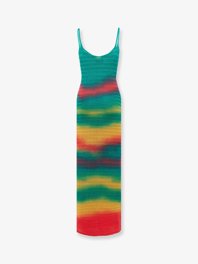 Laneus Multicolor Cotton Dress