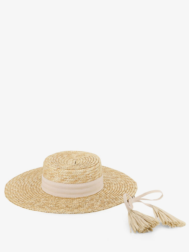 Lavi Messico Raffia Hat Uni Panna