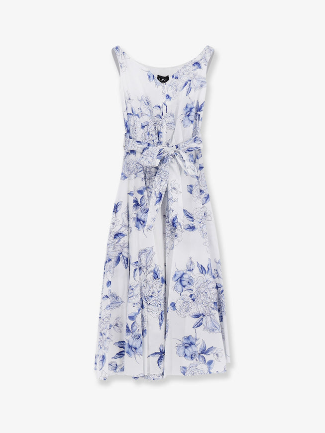 Lavi Mambo Polka-Dots Cotton Dress Roseblu