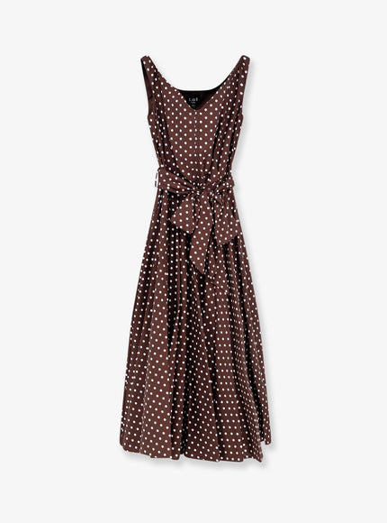Lavi Mambo Polka-Dots Cotton Dress Poispanna