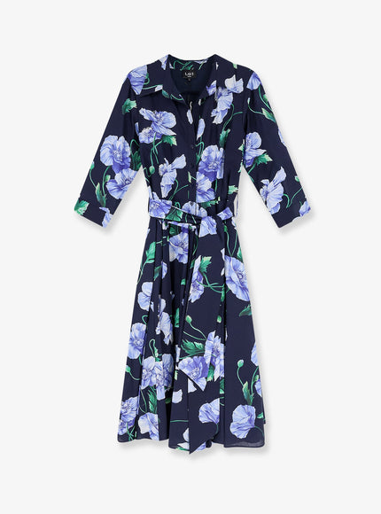 Lavi Spritz Cotton Chemisier Dress Papaveriblu