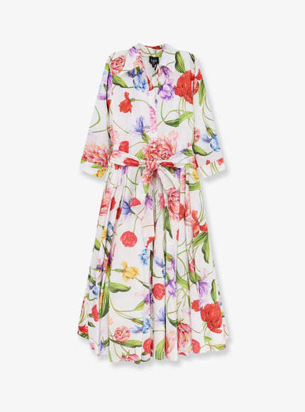 Lavi Spritz Cotton Chemisier Dress L Botanico