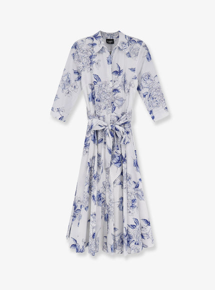 Lavi Spritz Cotton Chemisier Dress Roseblu