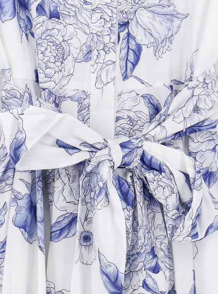 Lavi Spritz Cotton Chemisier Dress