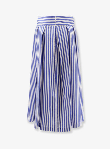 Lavi Iris Striped Cotton Skirt