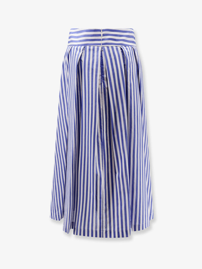 Lavi Iris Striped Cotton Skirt