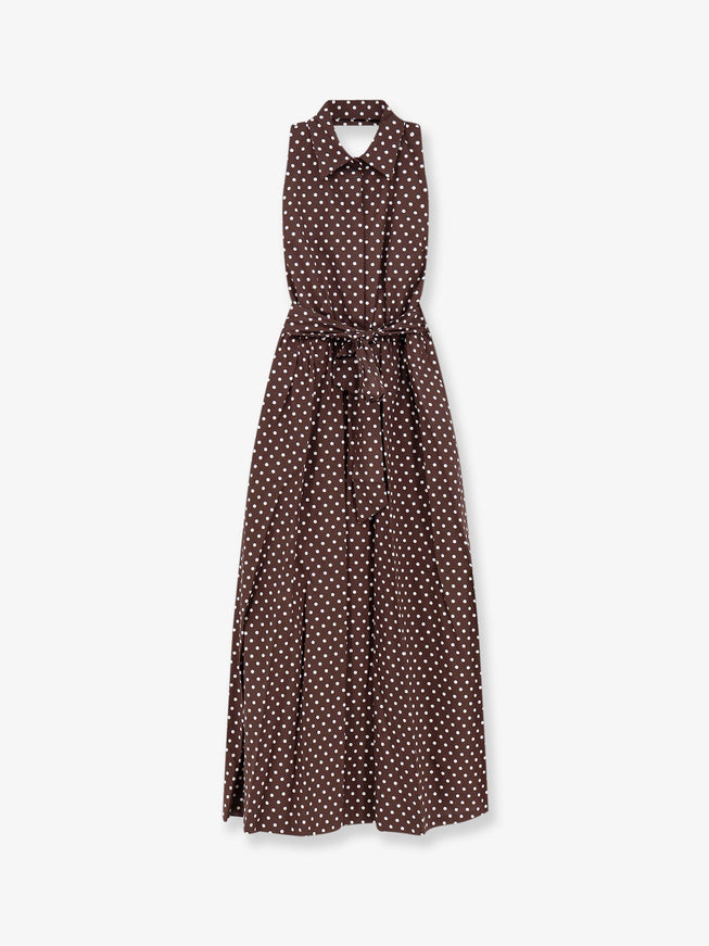 Lavi Caprese Polka-Dots Cotton Dress Poispanna