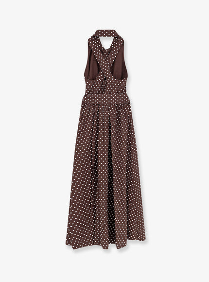 Lavi Caprese Polka-Dots Cotton Dress