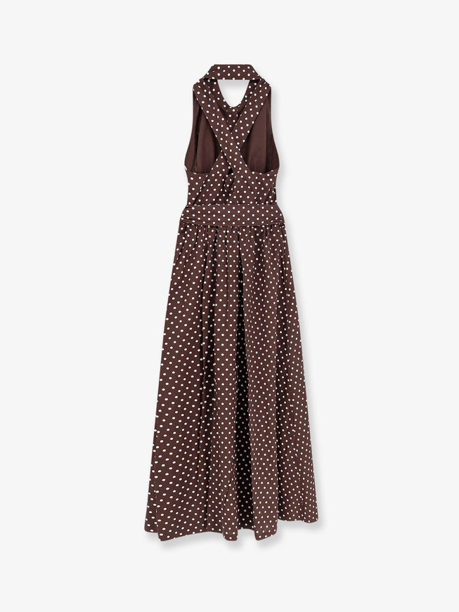 Lavi Caprese Polka-Dots Cotton Dress
