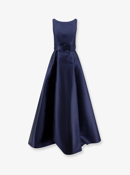 Lavi Delizia Taffeta' Long Dress Notte