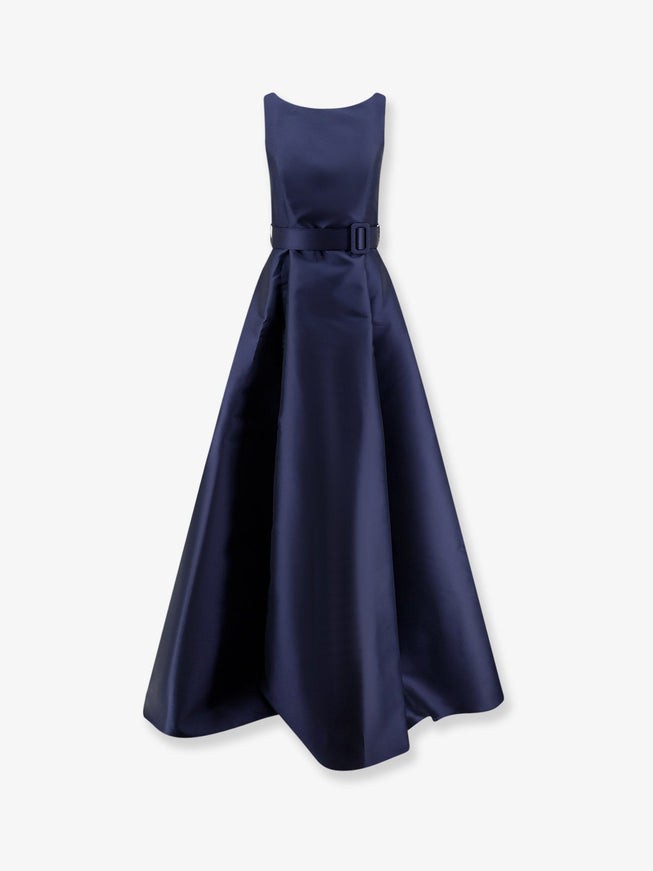 Lavi Delizia Taffeta' Long Dress Notte
