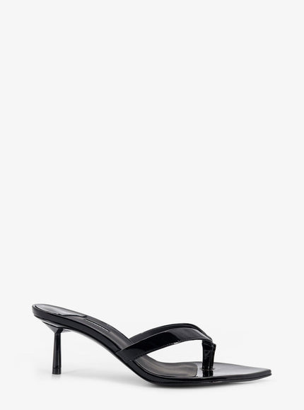 Le Silla Gisele Patent Leather Sandals Nero