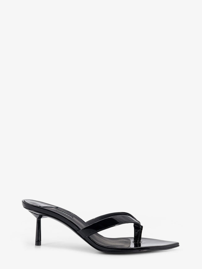 Le Silla Gisele Patent Leather Sandals Nero
