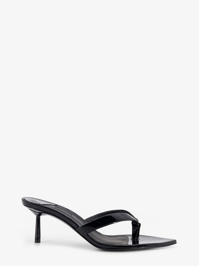 Le Silla Gisele Patent Leather Sandals Nero