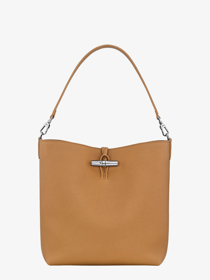 Longchamp Paris Le Roseau M Leather Bucket Bag Uni Noix