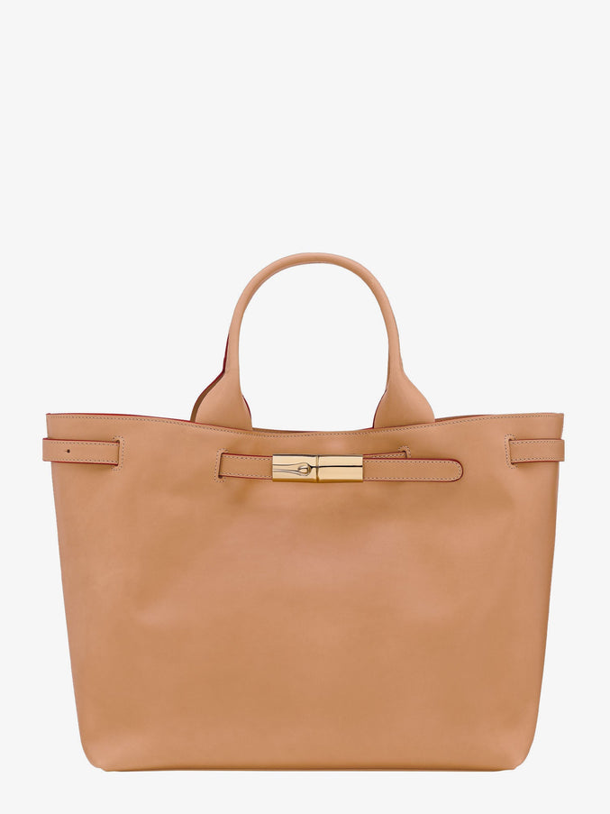 Longchamp Paris Le Roseau Leather Handbag Uni Végétal