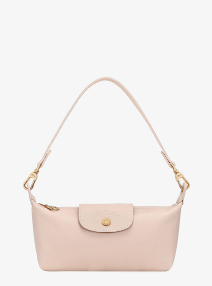 Longchamp Paris Leather Le Pliage Xtra Bow Shoulder Bag Uni Crème