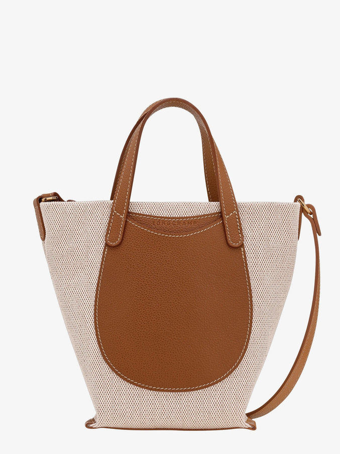 Longchamp Paris Le Foulonné Canvas Crossbody Bag Uni Caramel