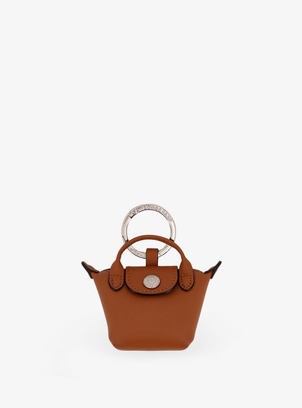 Longchamp Paris Le Pliage Xtra Leather Keyring Uni Cajou