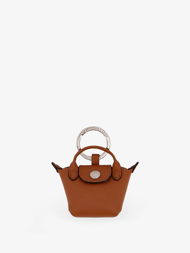 Longchamp Paris Le Pliage Xtra Leather Keyring Uni Cajou