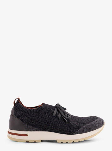 Loro Piana Ribbed Wool 360 Lp Flexy Walk Sneakers English Smoke