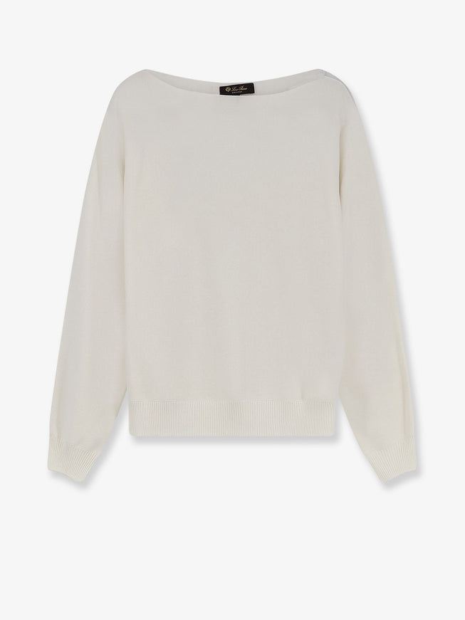 Loro Piana Siena Silk And Cotton Sweater 44 Thrush