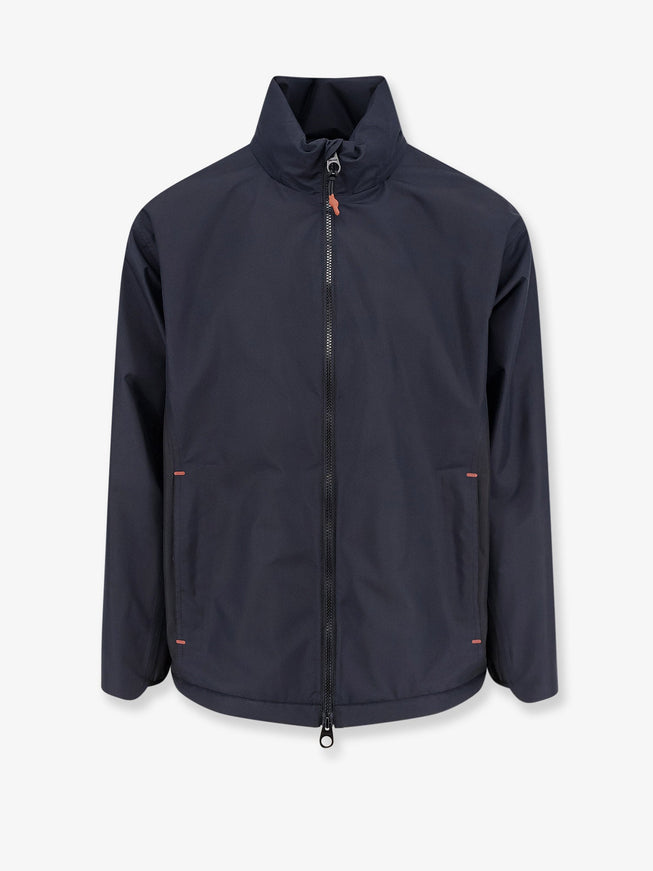 Loro Piana Mei Micro Ripstop Fabric Jacket Heritage Blue Black