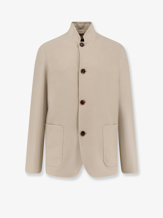 Loro Piana Spagna Linen Blazer Burnt Sugar