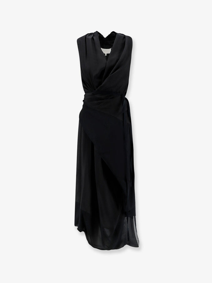 Maison Margiela Silk Dress 40 Black