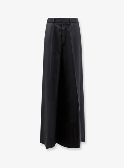 Maison Margiela Virgin Wool Maxi Skirt 40 Black