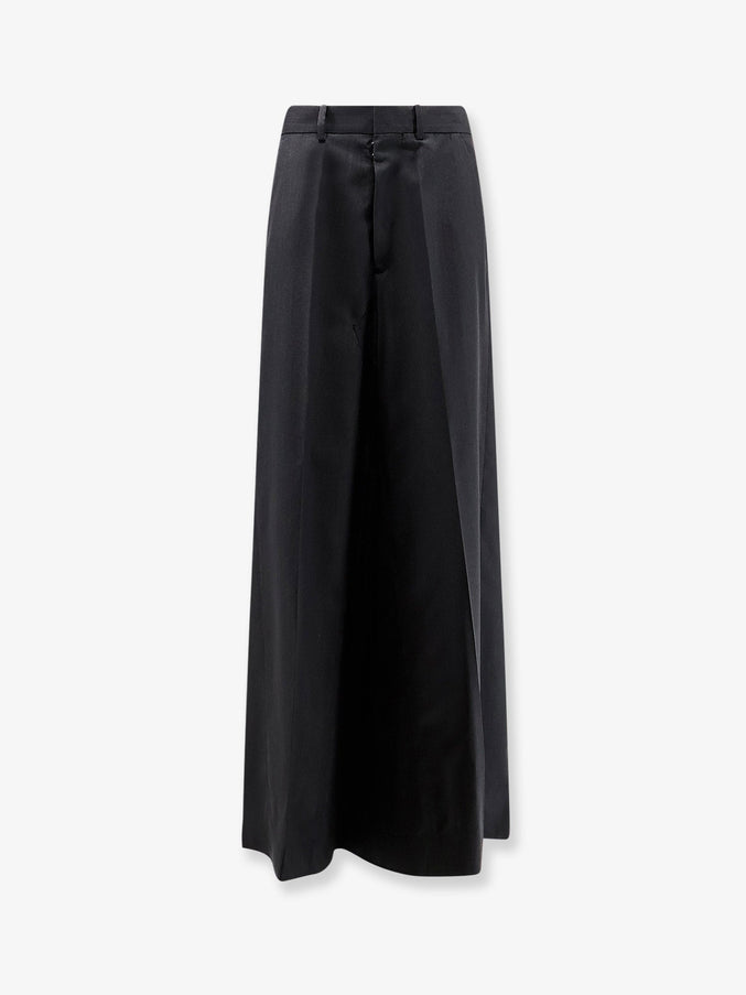 Maison Margiela Virgin Wool Maxi Skirt 40 Black