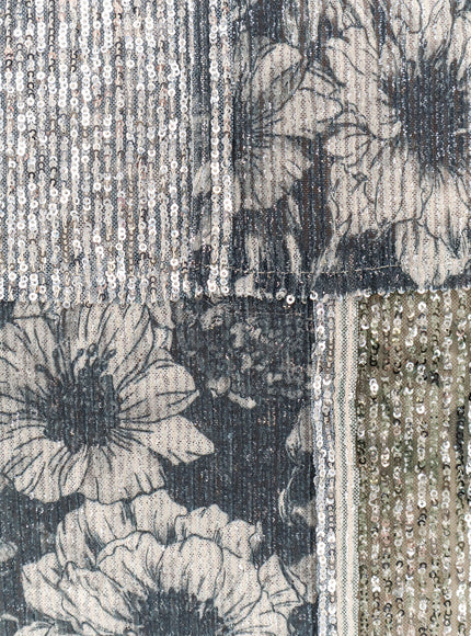 Maison Margiela Patchwork Top With Sequins Embroidery