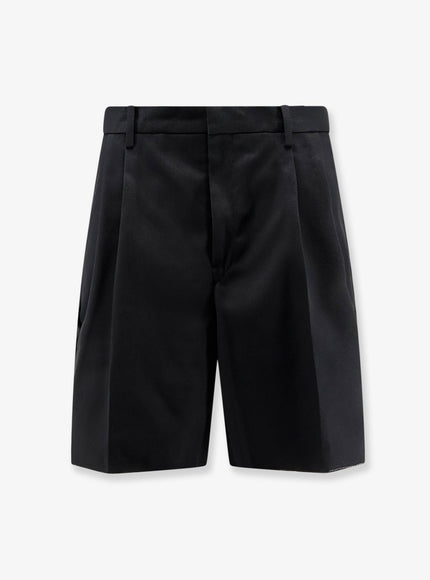 Maison Margiela Cotton Blend Bermuda Shorts Black