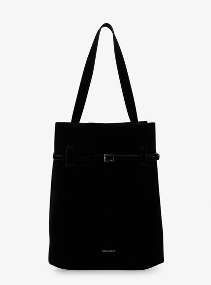 Manu Atelier Tote Du Jour Suede Shoulder Bag Uni Black