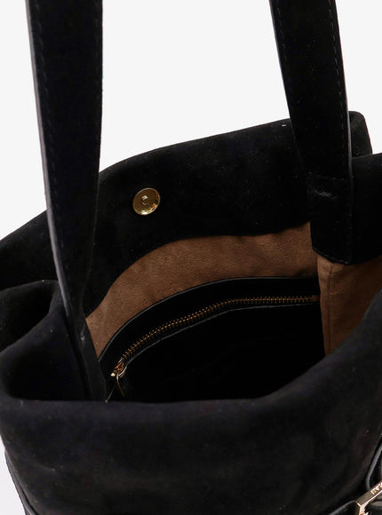 Manu Atelier Tote Du Jour Suede Shoulder Bag