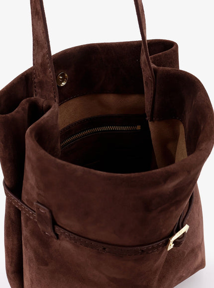 Manu Atelier Suede Tote Du Jour Shoulder Bag