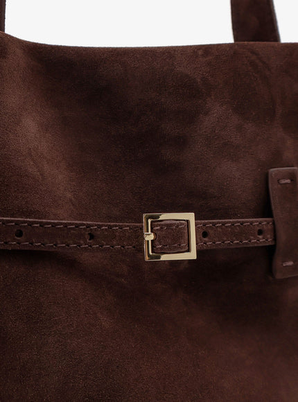 Manu Atelier Suede Tote Du Jour Shoulder Bag