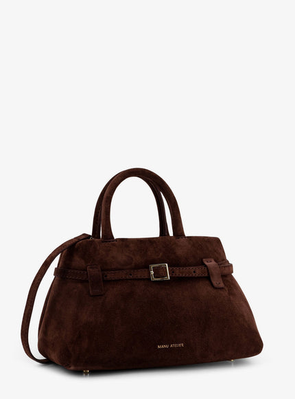 Manu Atelier Le Cambon 25 Suede Handbag