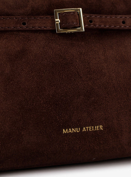 Manu Atelier Le Cambon 25 Suede Handbag