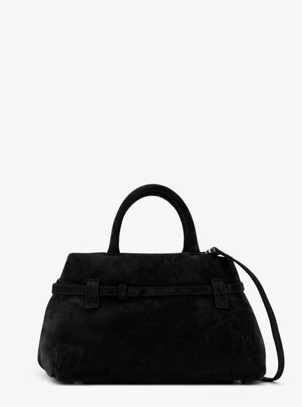 Manu Atelier Le Cambon 25 Suede Crossbody Bag